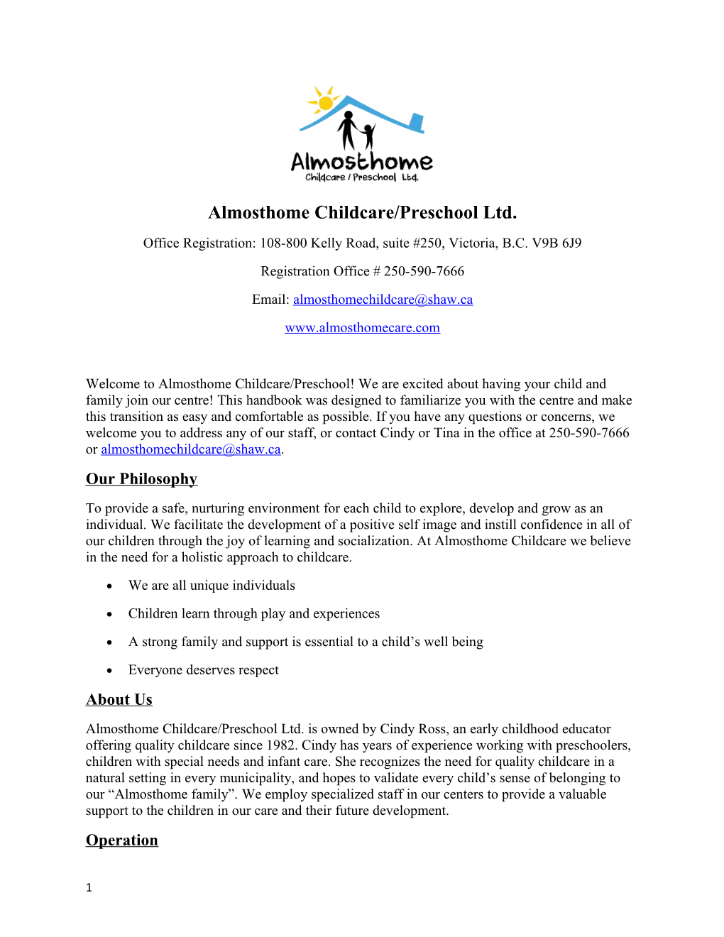 Almosthome Childcare/Preschool Ltd