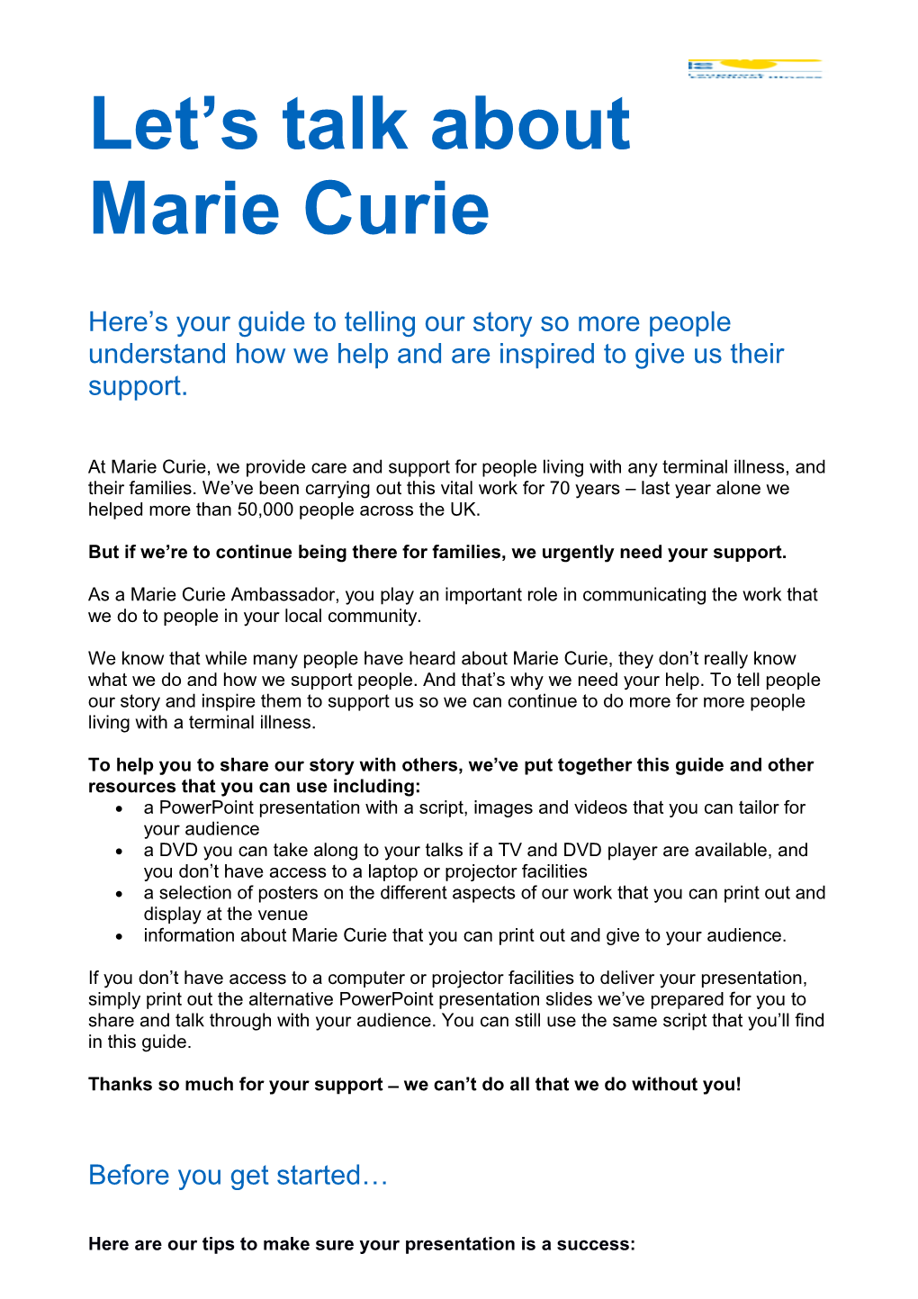 Marie Curie Long Report Template