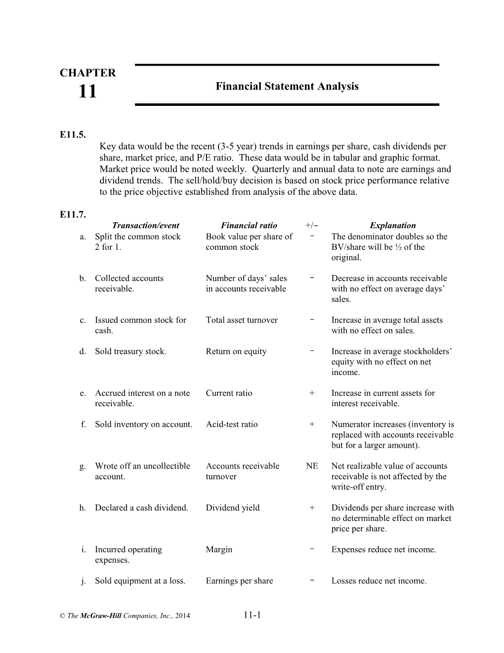 Instructor's Manual Chapter 11-7E