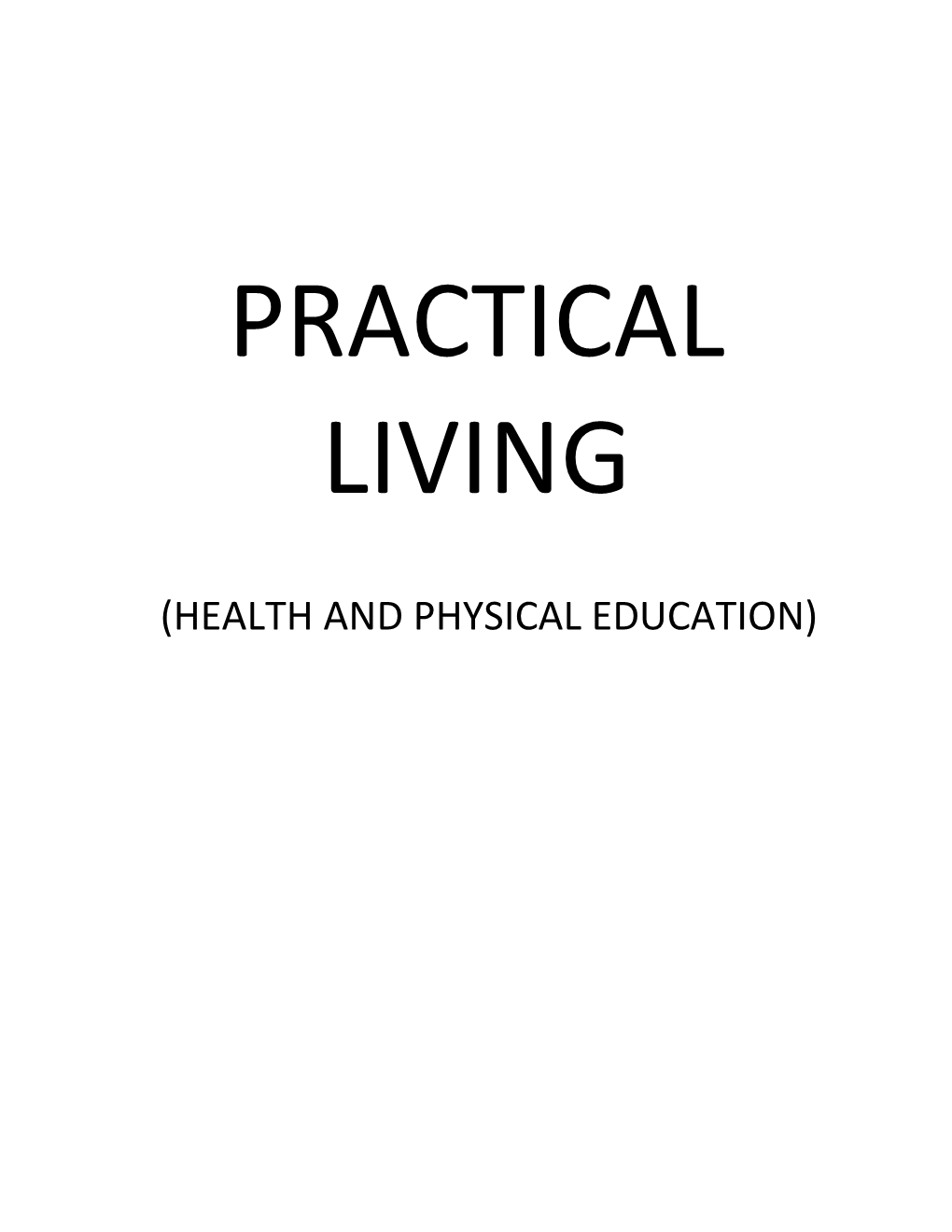 Kentucky Core Academic Standards Practical Living Seventh