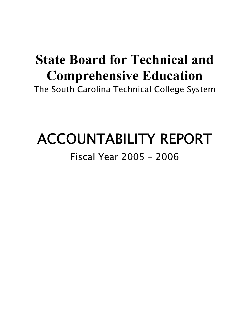 State Board for Technical and Comprehensive Education