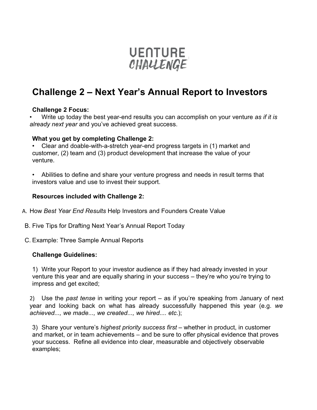 Challenge2 Nextyear Sannualreporttoinvestors
