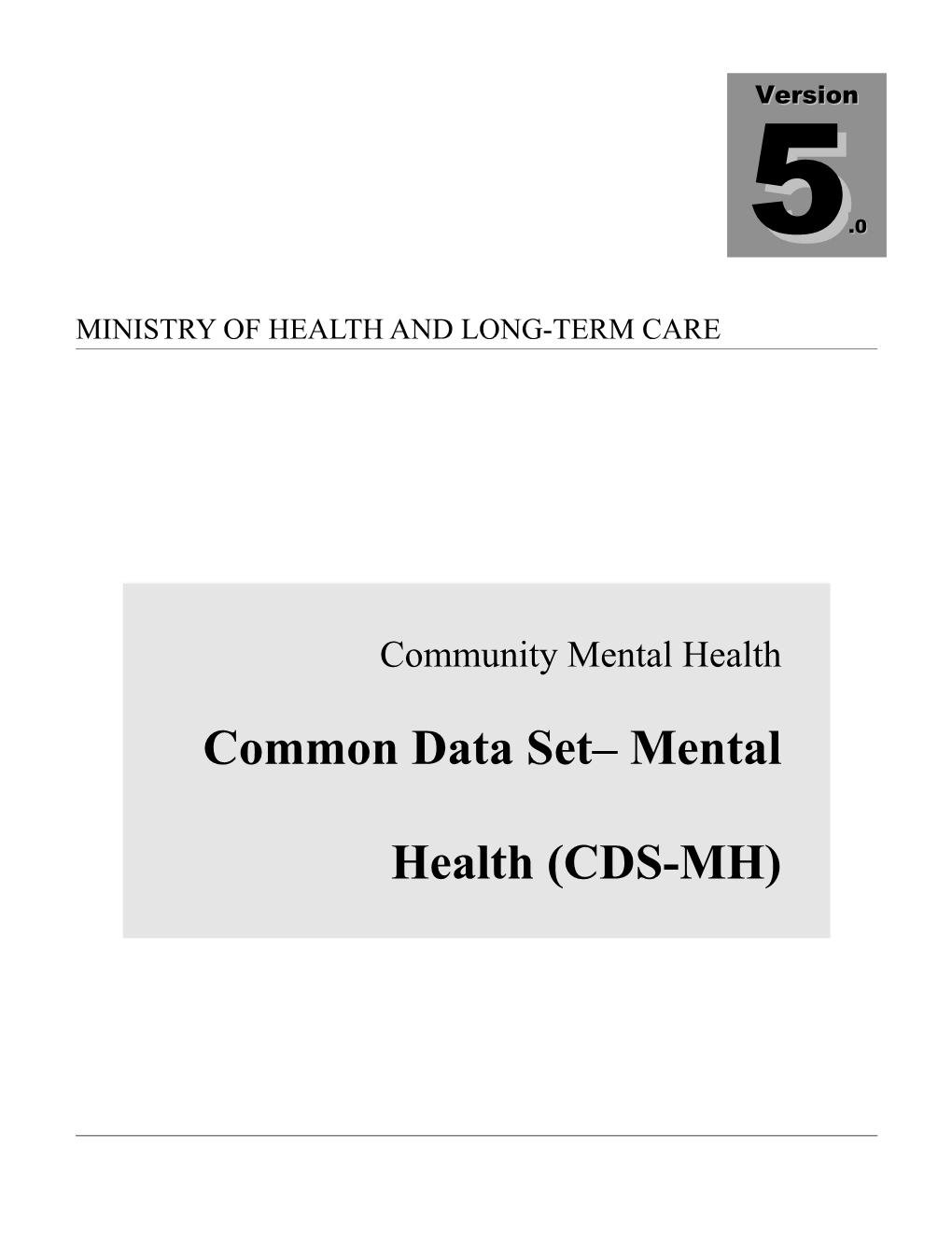 Ministry of Health and Long-Term Care