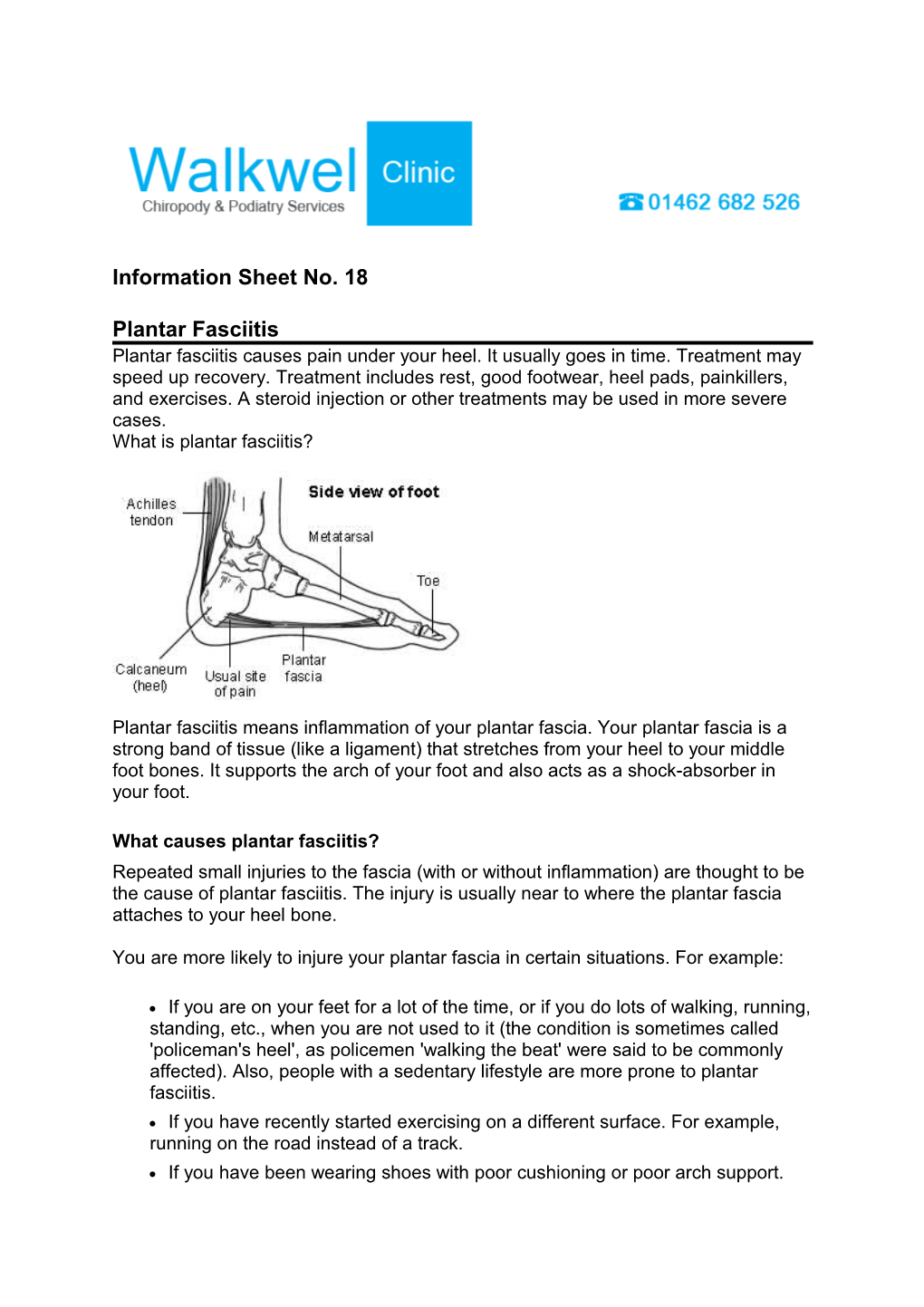 Information Sheet No. 18