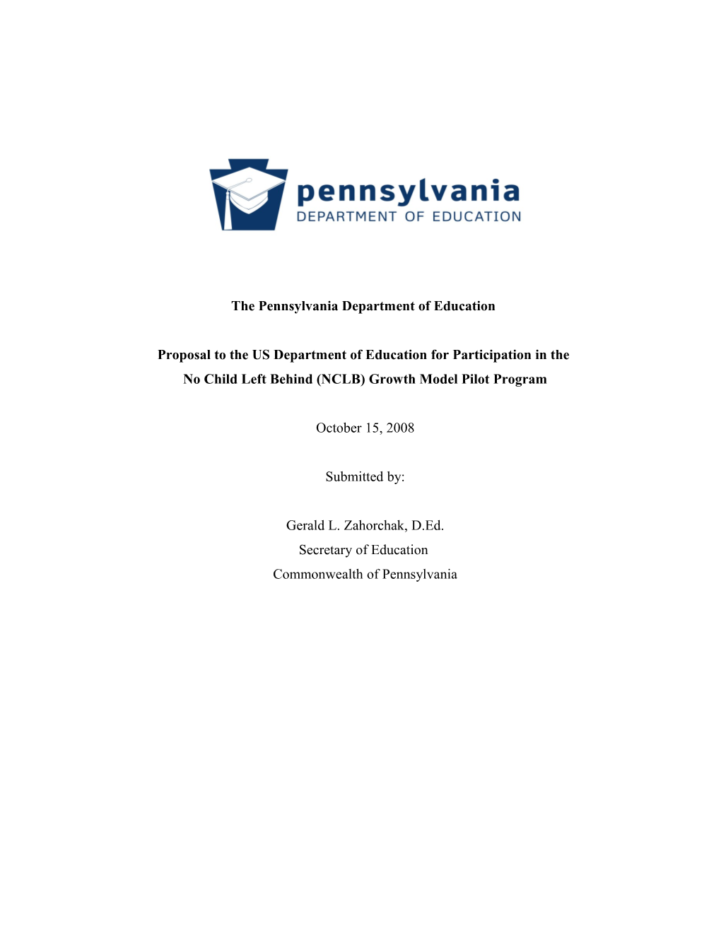 Pennsylvania Growth Model Proposal (MS Word)