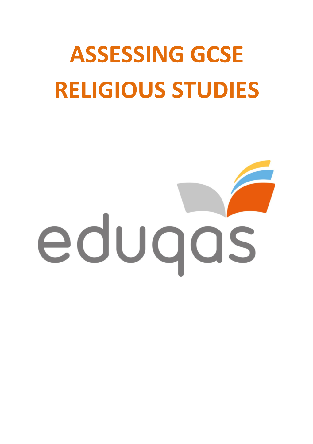 Assessing Gcse Religious Studies