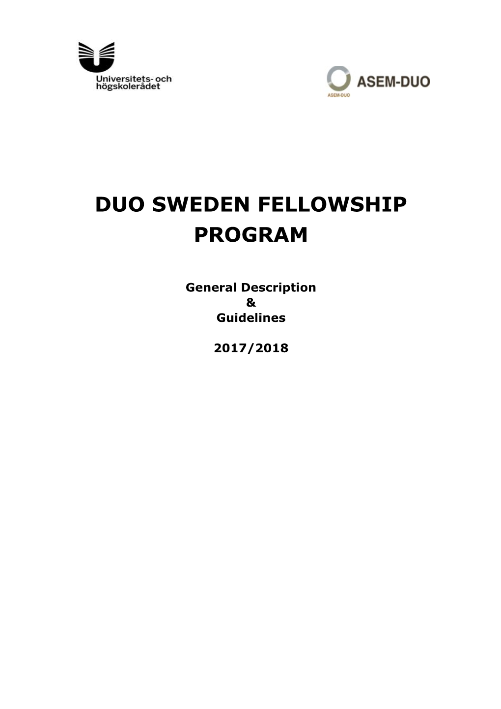 Duo Sweden Fellowship Program