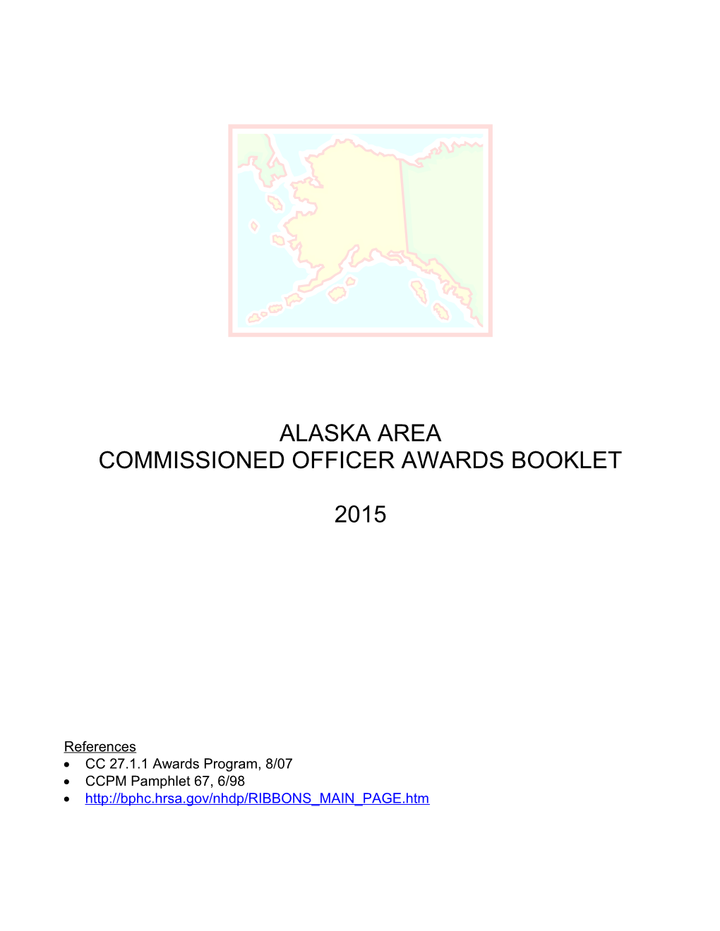 AK Area Commissioned Officer Awards Checklist