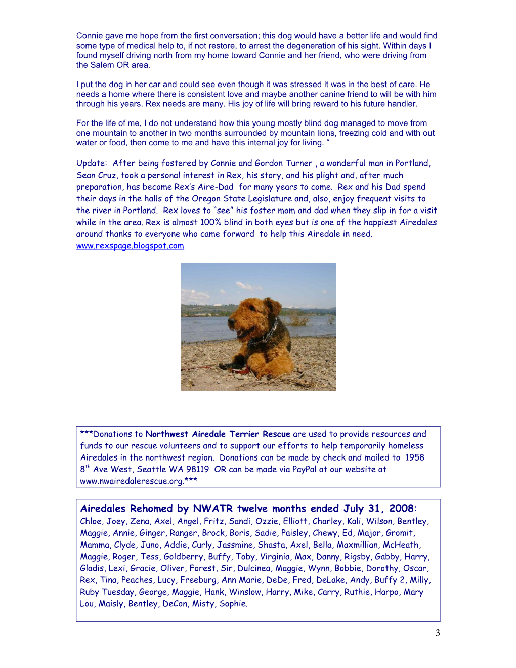 Airedale Rescue Stories