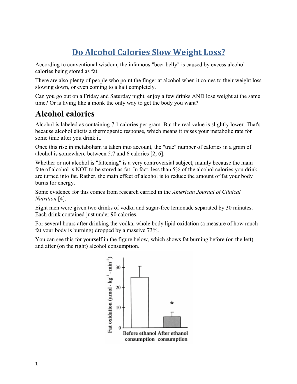 Do Alcohol Calories Slow Weight Loss?