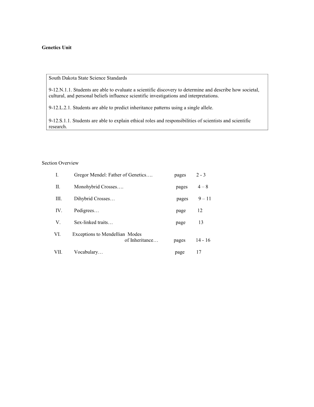 South Dakotastate Science Standards