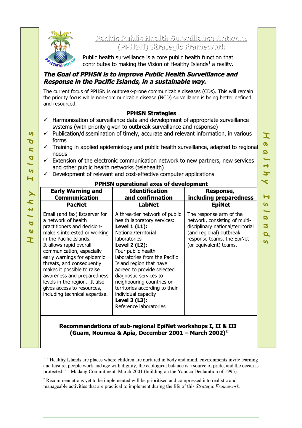 PPHSN Strategic Framework