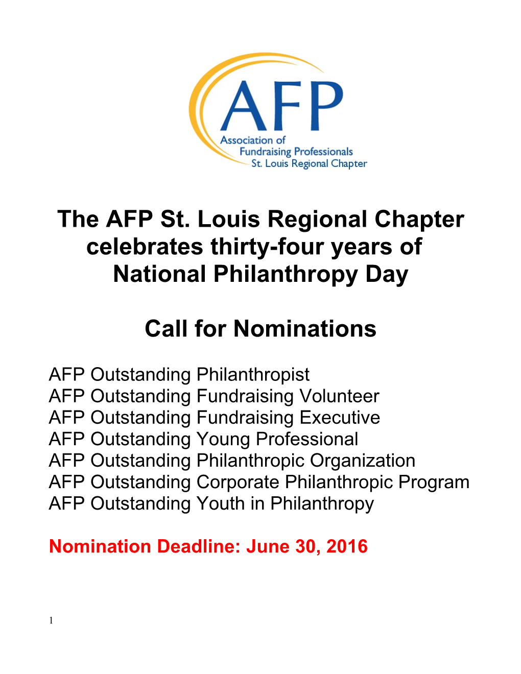 The AFP St. Louis Regional Chapter Celebrates Thirty-Four Years Of