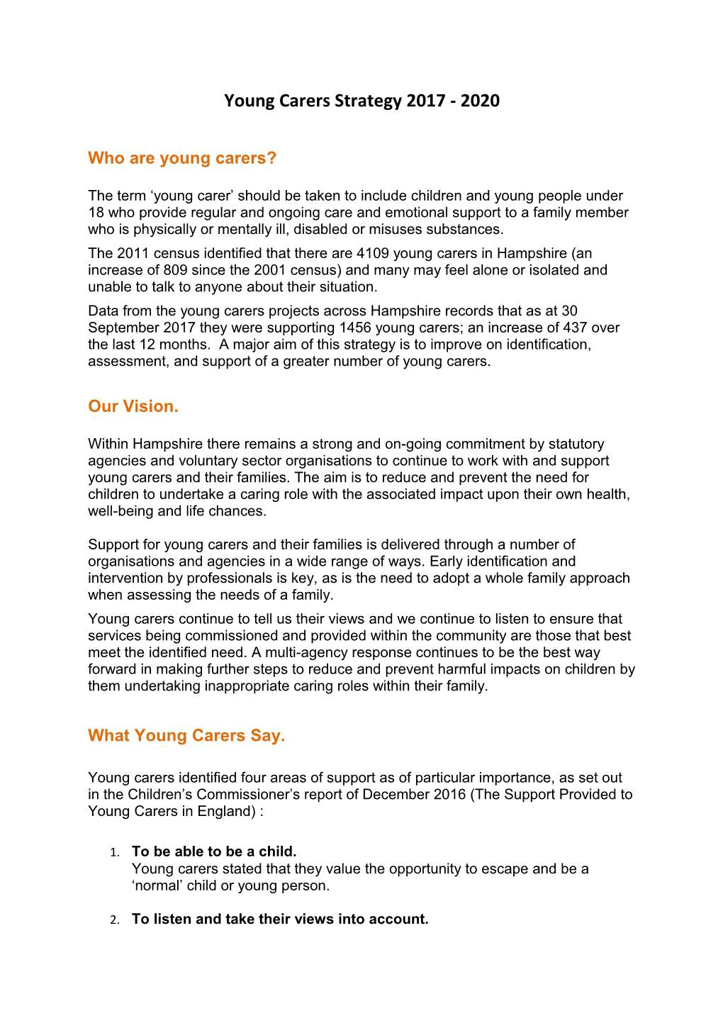 Who Are Young Carers?