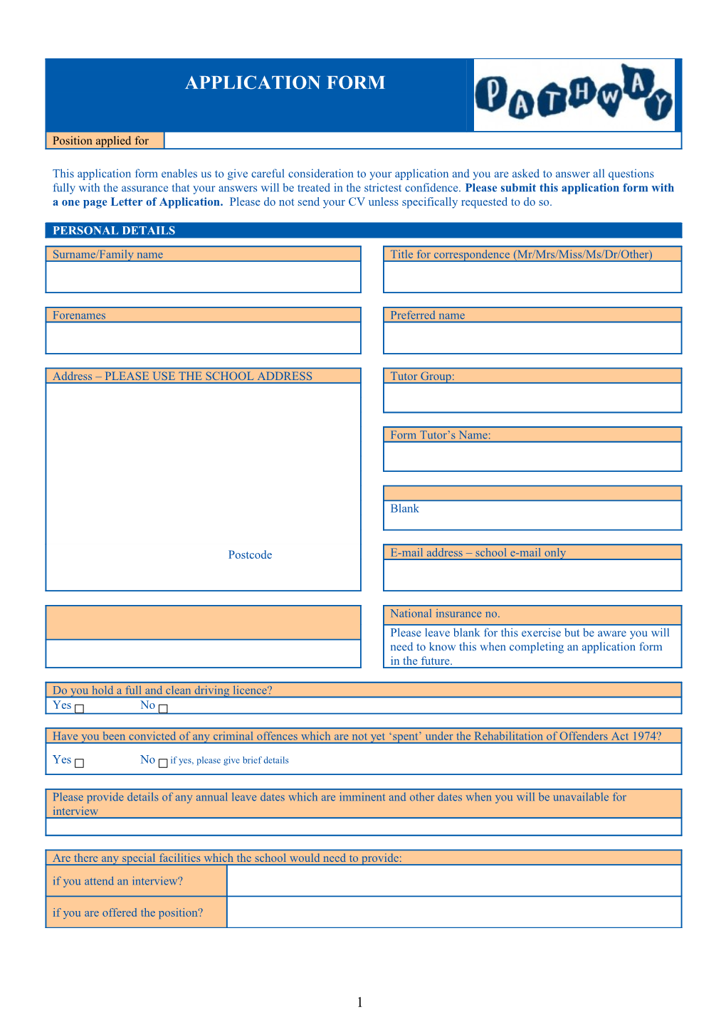 Application Form (Word Doc)