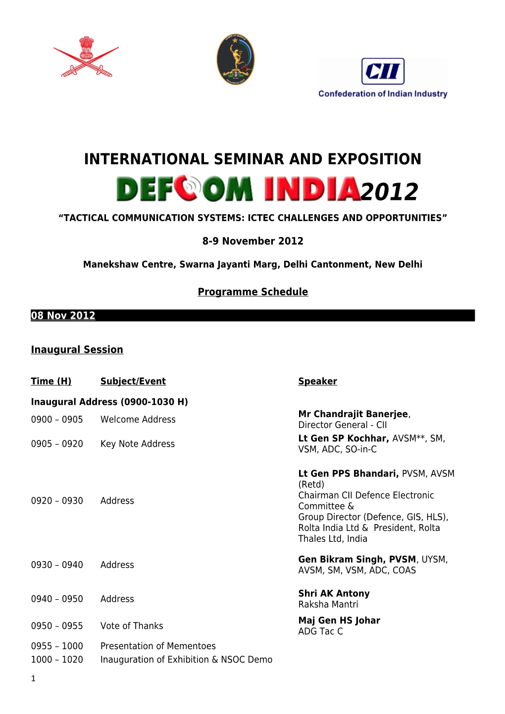 International Seminar and Exposition