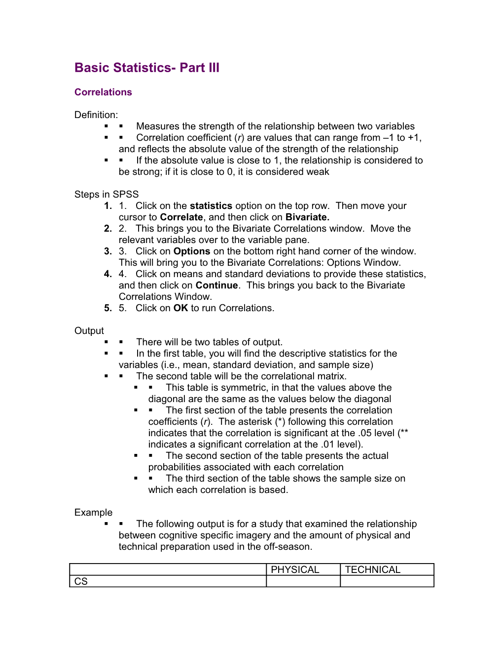 Basic Statistics- Part III