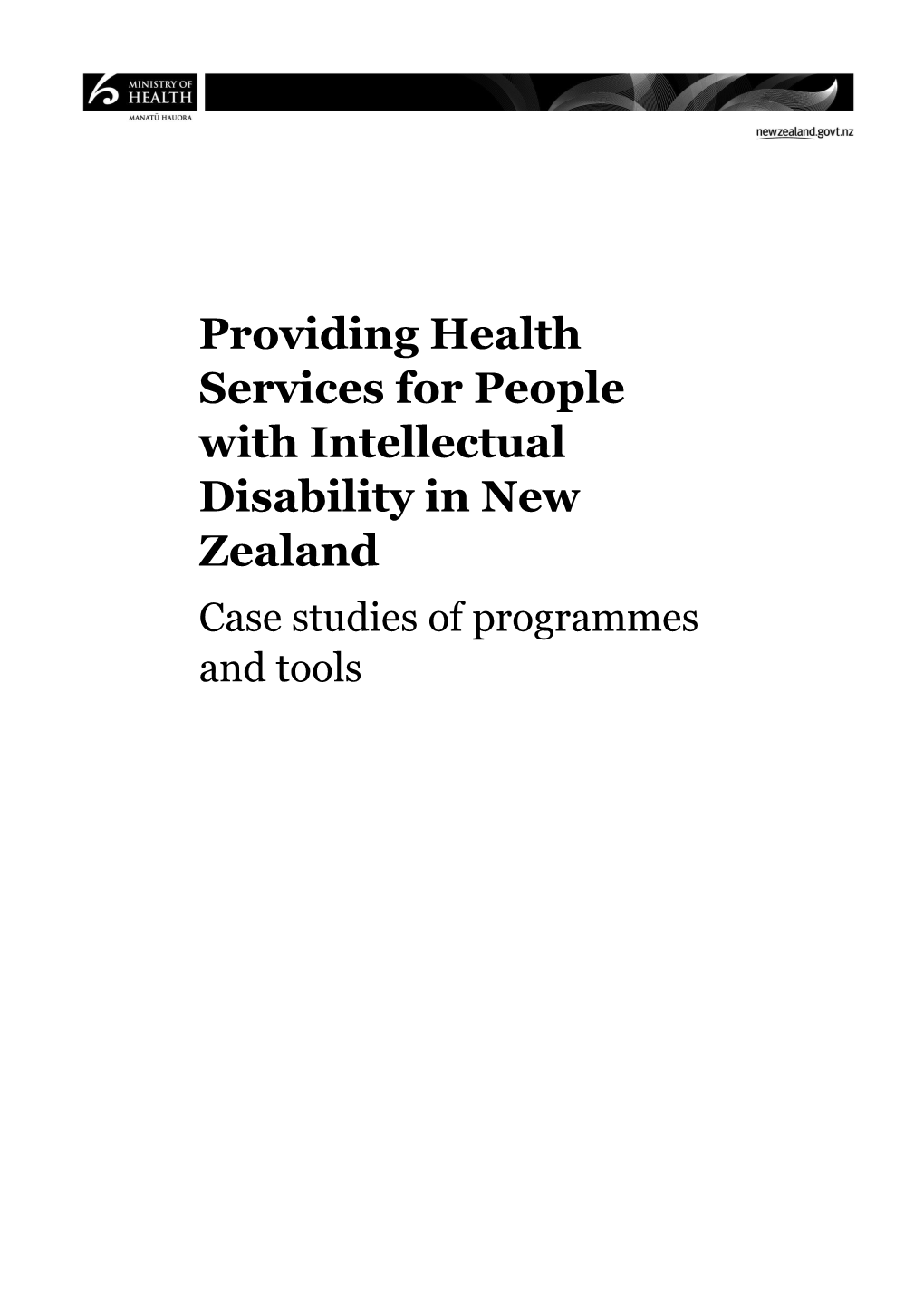 Providing Health Services for People with Intellectual Disability: Case Studies of Programmes
