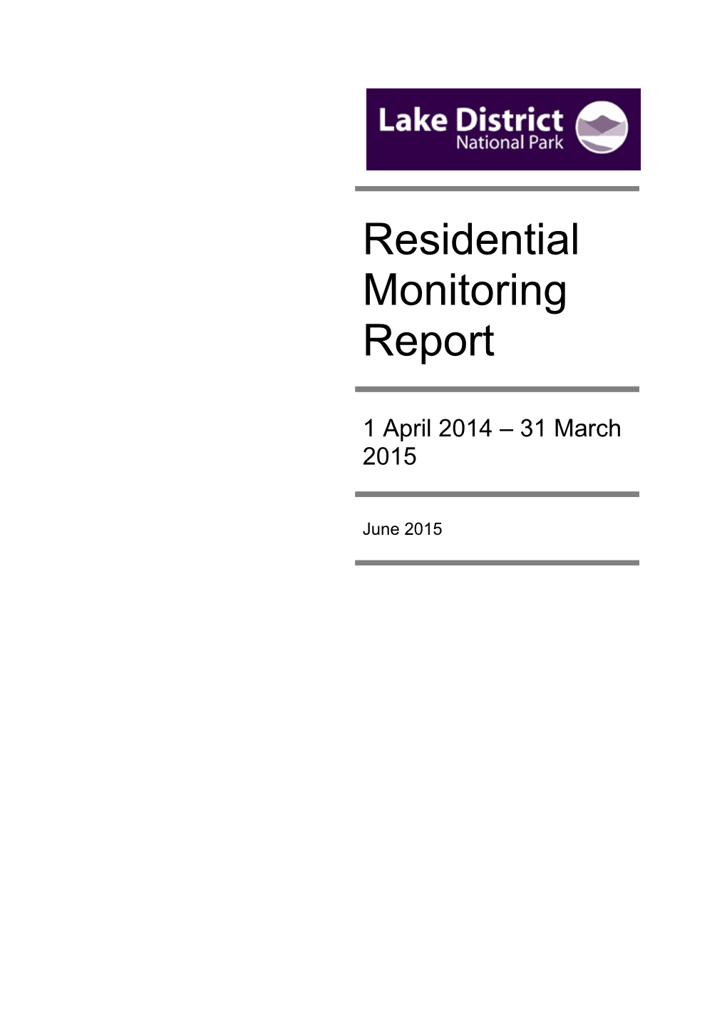 Residential Monitoring (2014-2015)