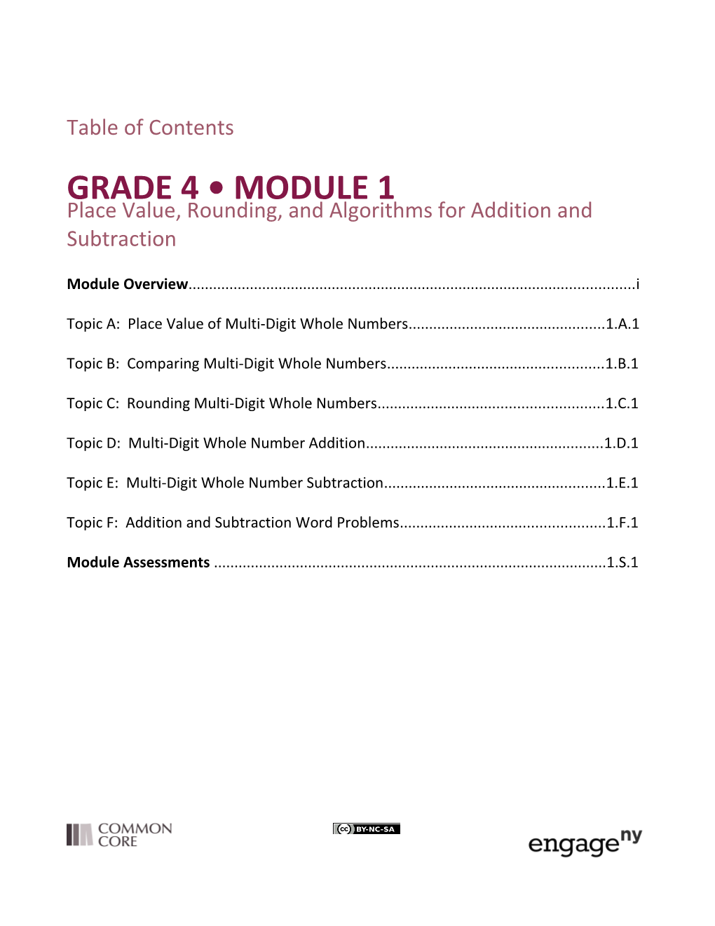 Place Value, Rounding, and Algorithms for Addition and Subtraction