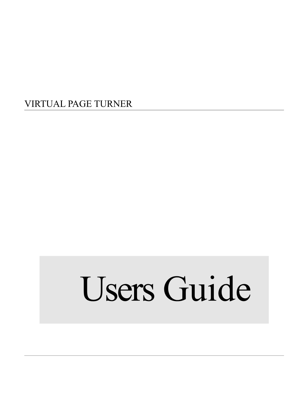 Virtual Page Turner