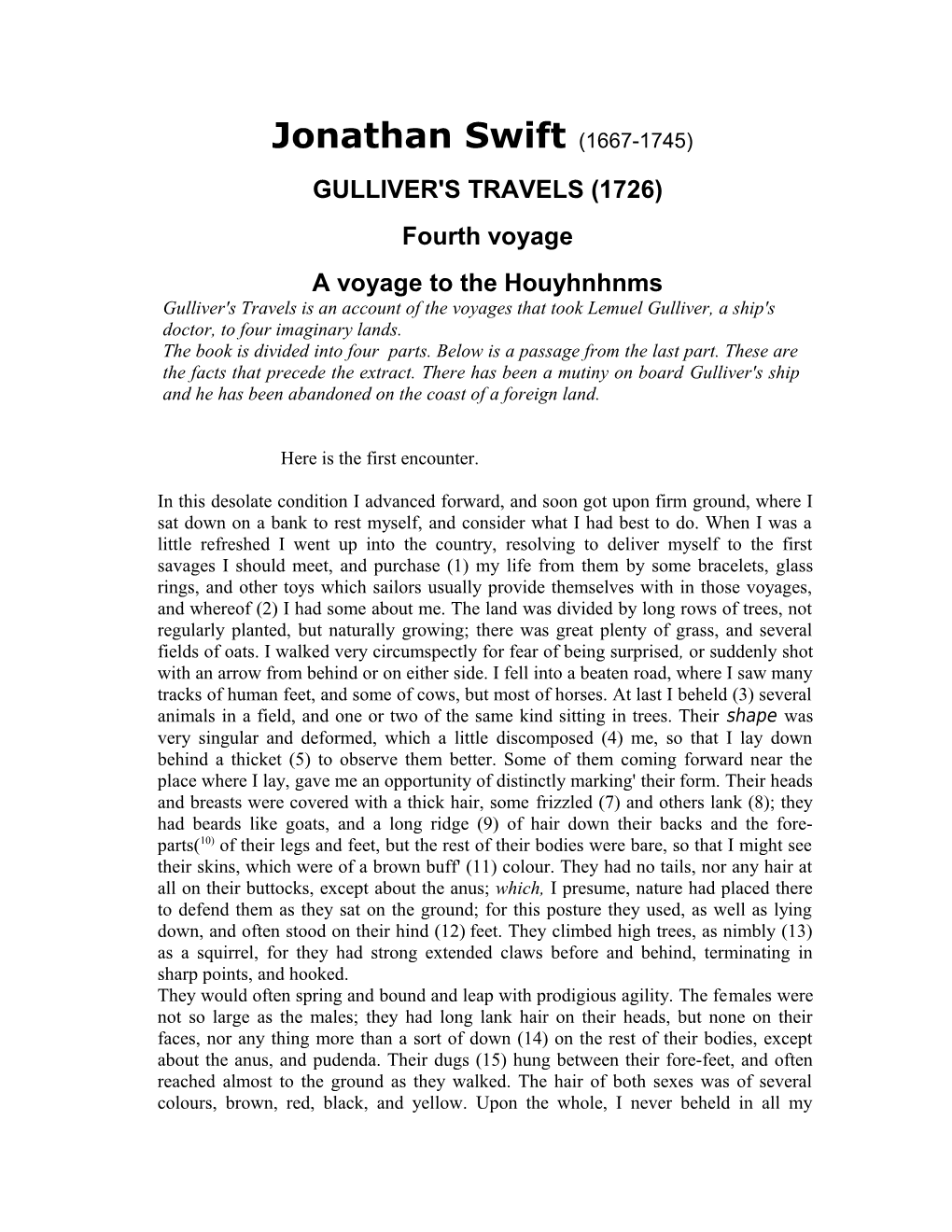 Gulliver's Travels (1726)