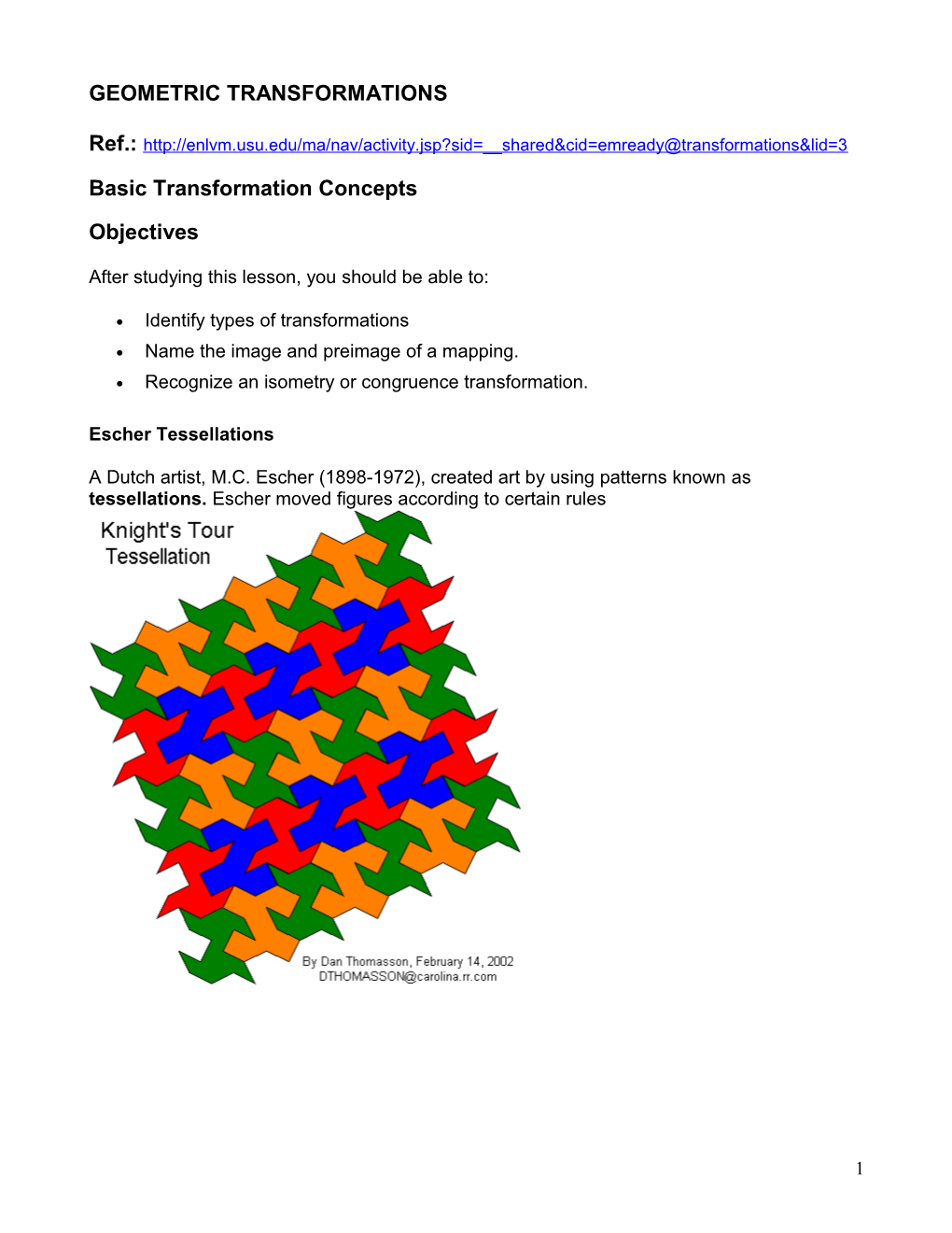 Geometric Transformations