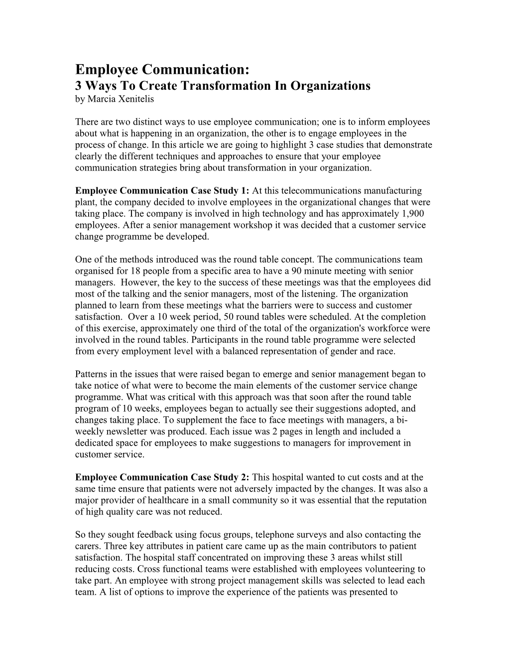 3 Ways to Create Transformation in Organizations