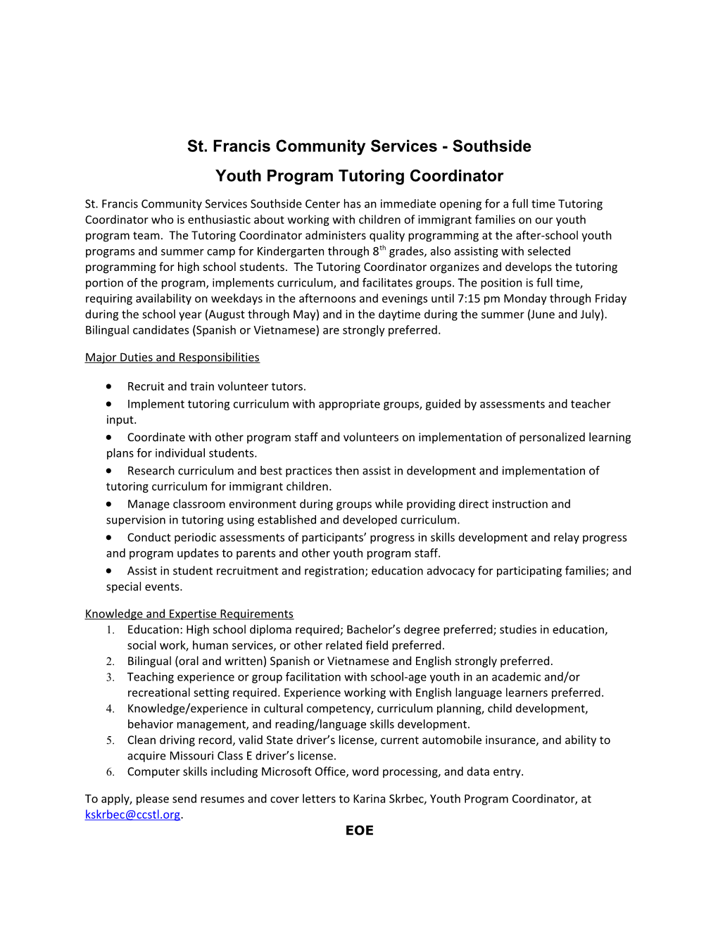 St. Francis Community Services - Southside