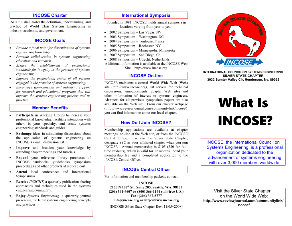 What Is INCOSE?