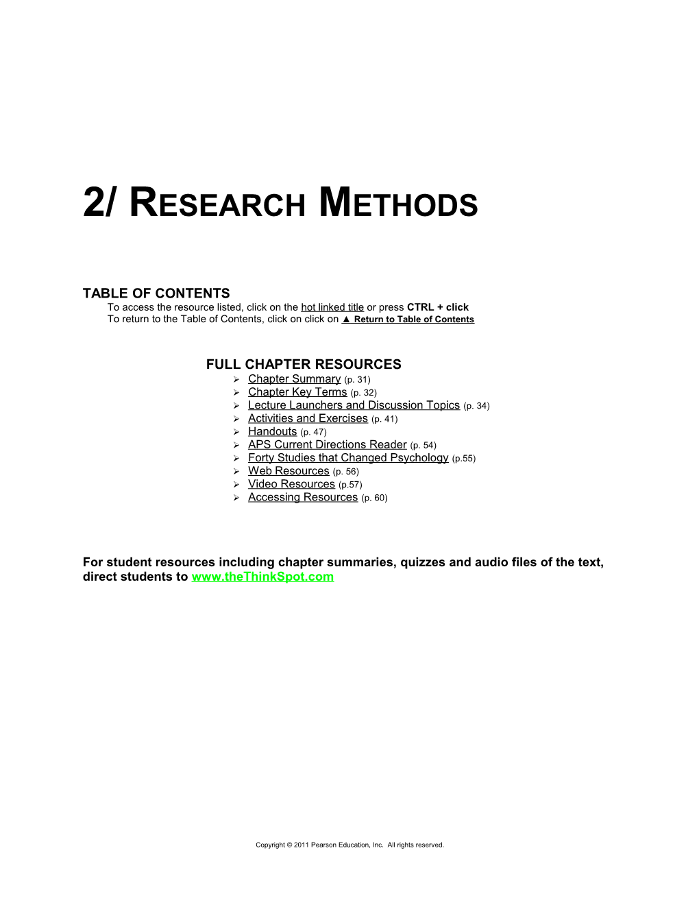 Chapter 2Research Methods