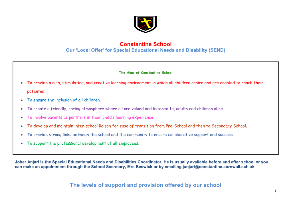 Our Local Offer for Special Educational Needs and Disability (SEND)