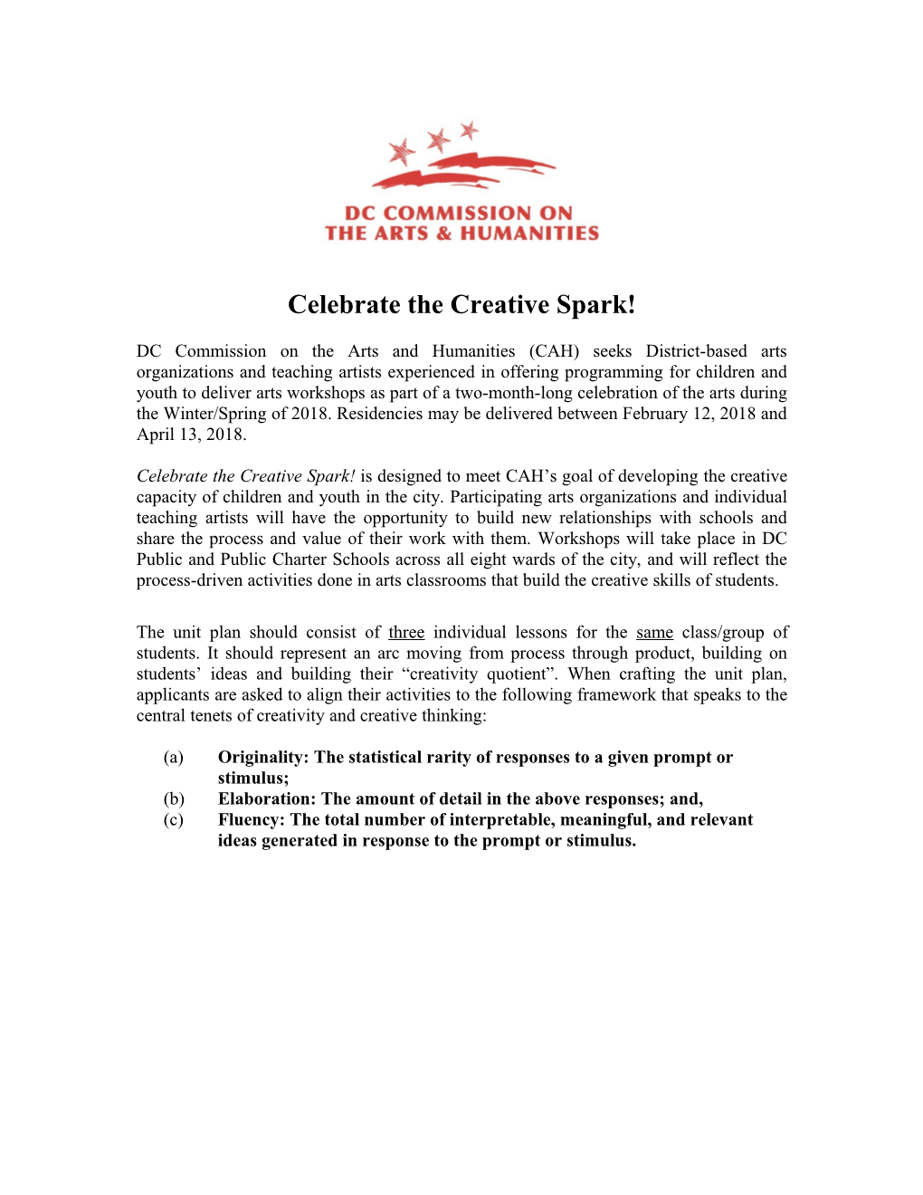 Celebrate the Creative Spark!