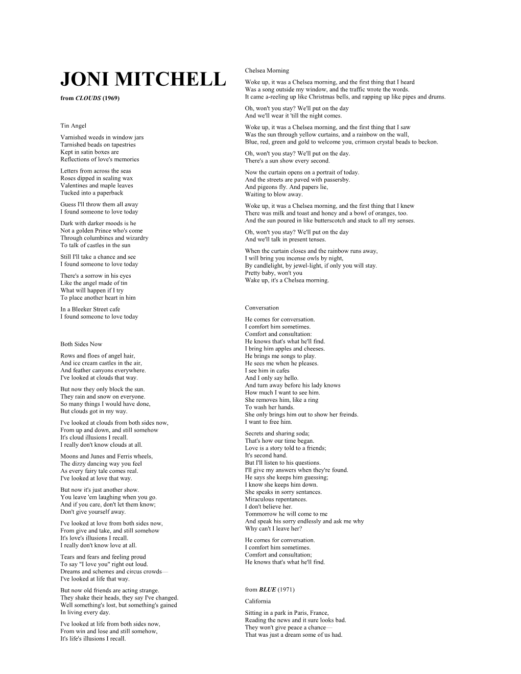 Joni Mitchell