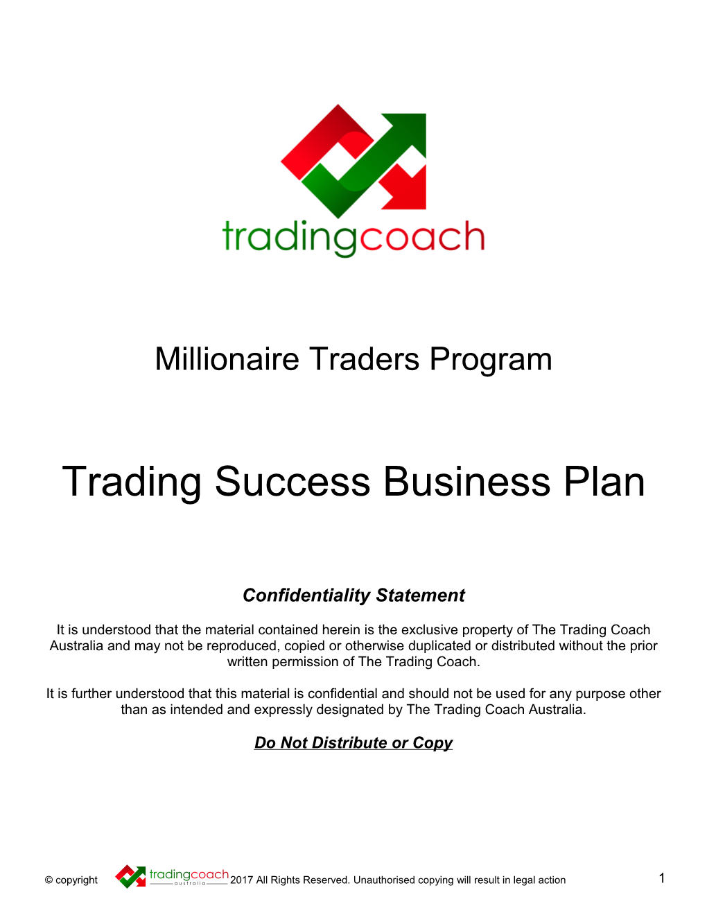 Trading Success Business Plan