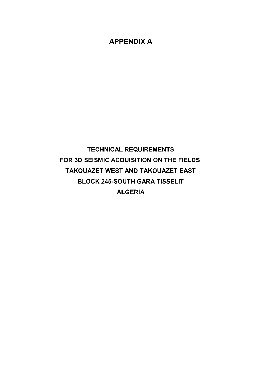 For 3D Seismic Acquisition on the FIELDS