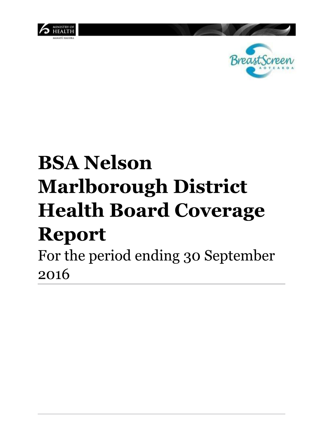 Bsanelson Marlboroughdistrict Health Boardcoverage Report