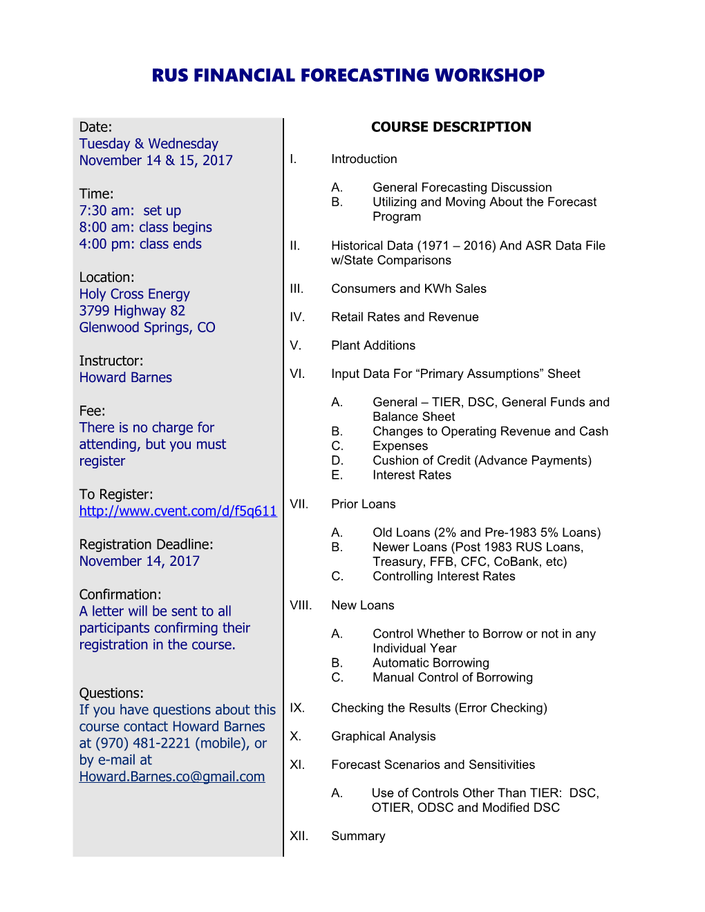 Rus Financial Forecasting Workshop