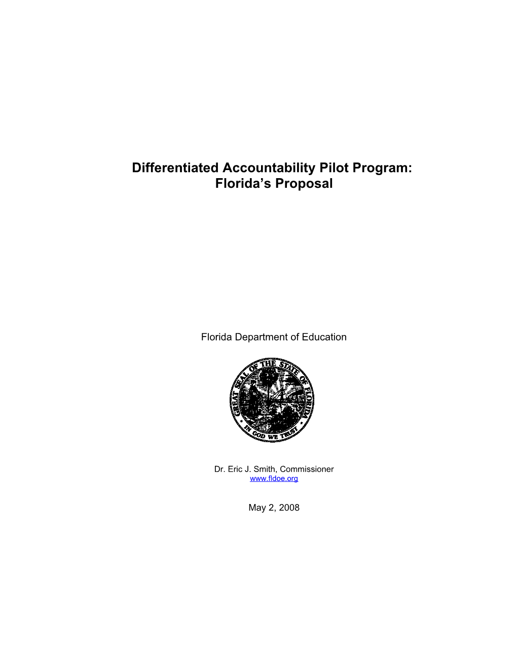 Florida Differentiated Accountability Pilot Program (MS Word)