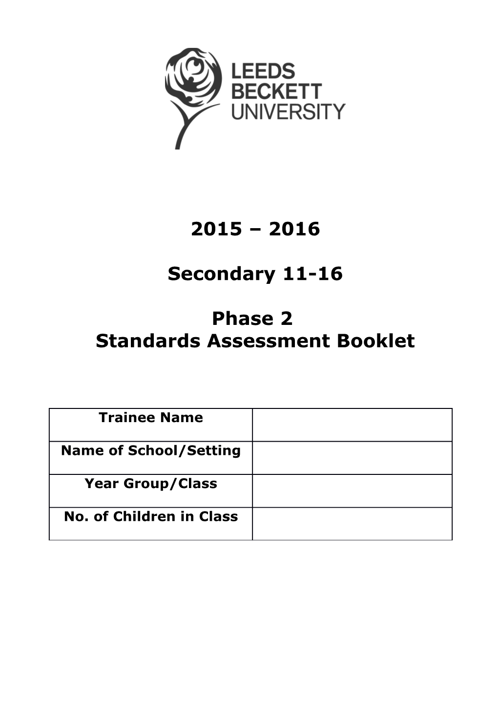 How to Use This Standards Assessment Booklet