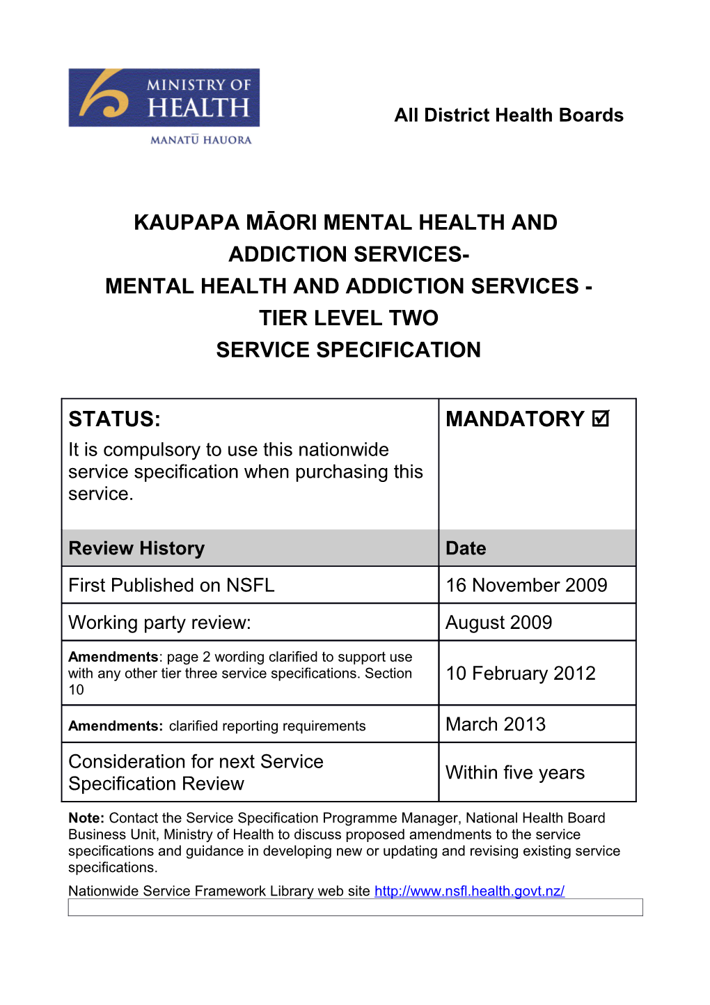 Kaupapa Māori Mental Health and Addiction Services