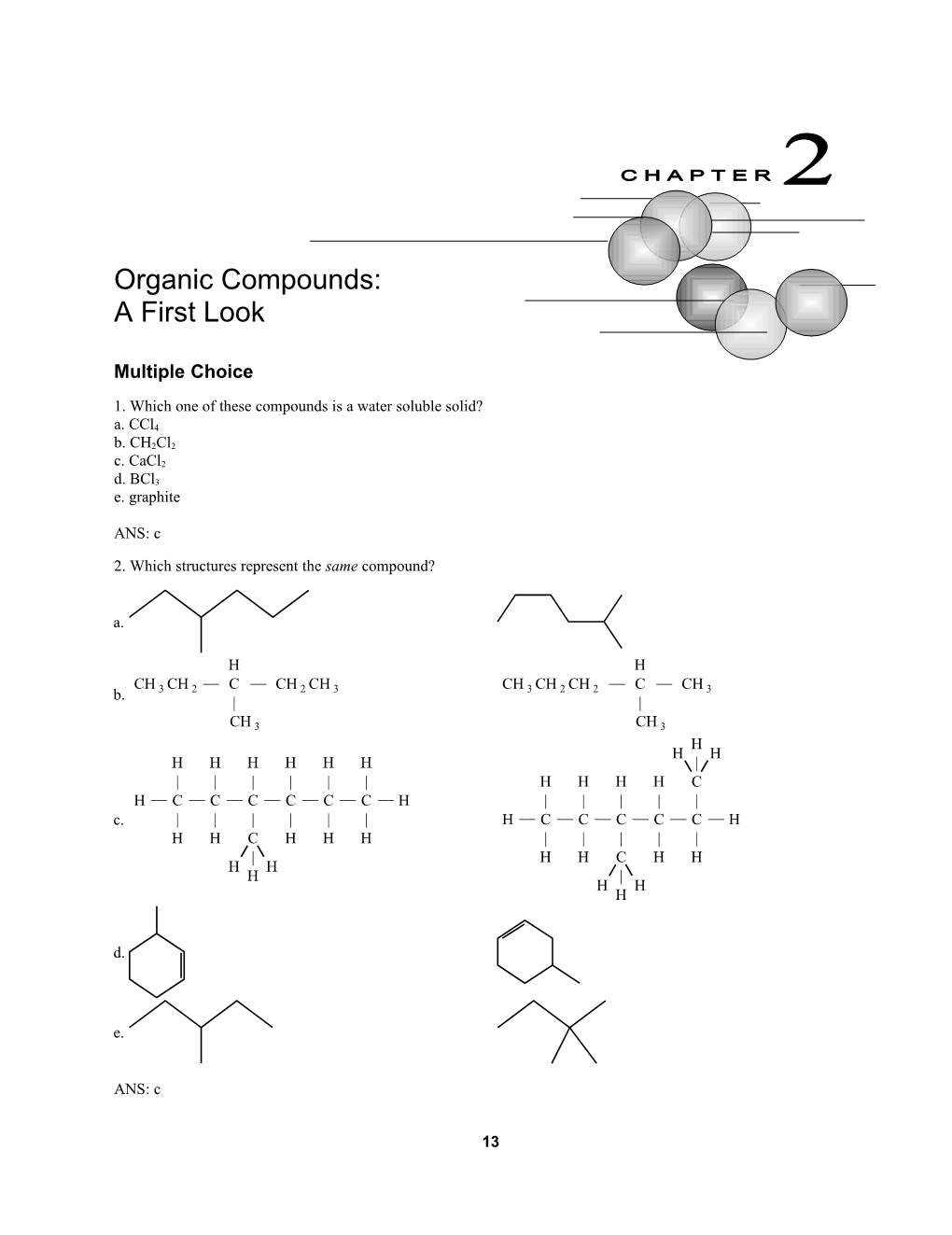 1. Which One of These Compounds Is a Water Soluble Solid?