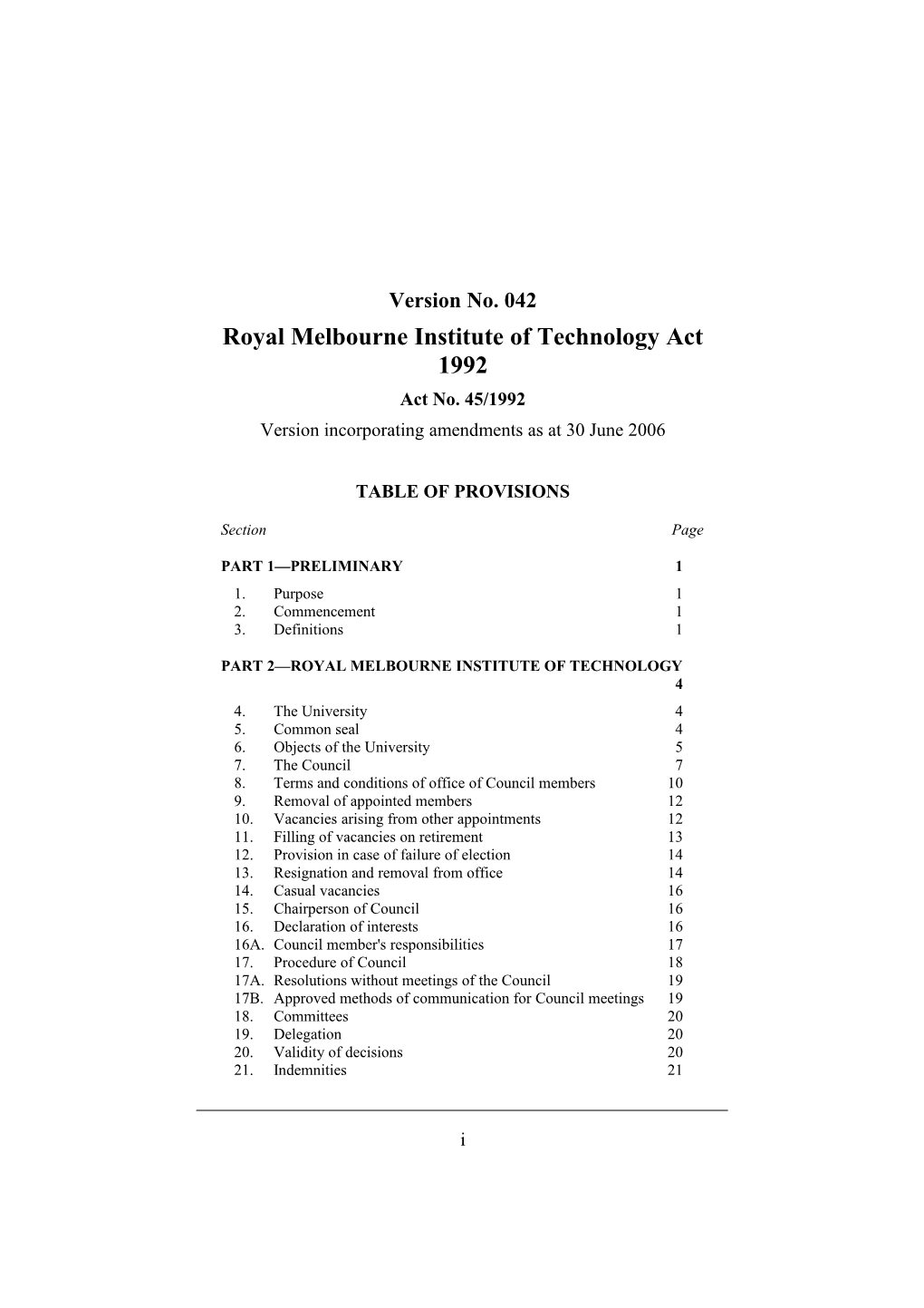 Royal Melbourne Institute of Technology Act 1992