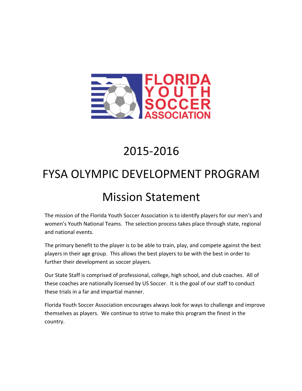 Fysa Olympic Development Program