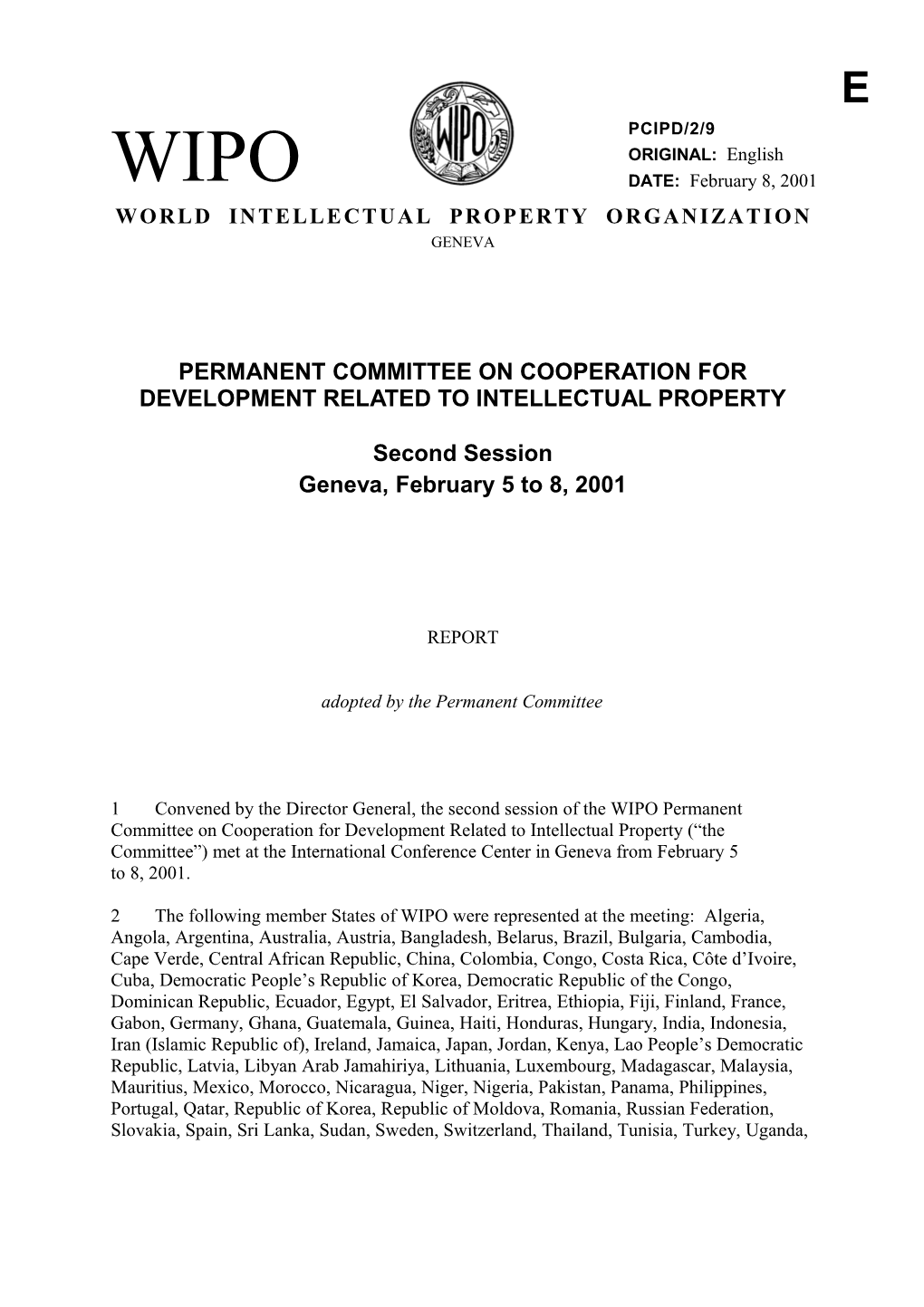 Permanent Committee on Cooperation for Development Related to Intellectual Property