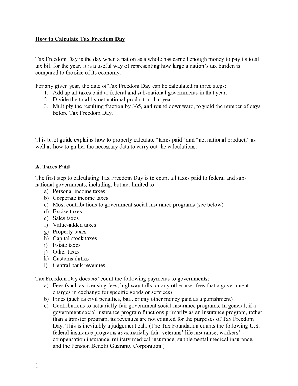 How to Calculate Tax Freedom Day