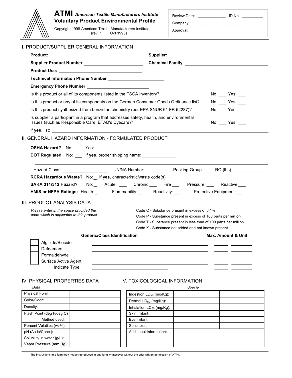 ATMI VPEP Form (Microsoft Word Format)