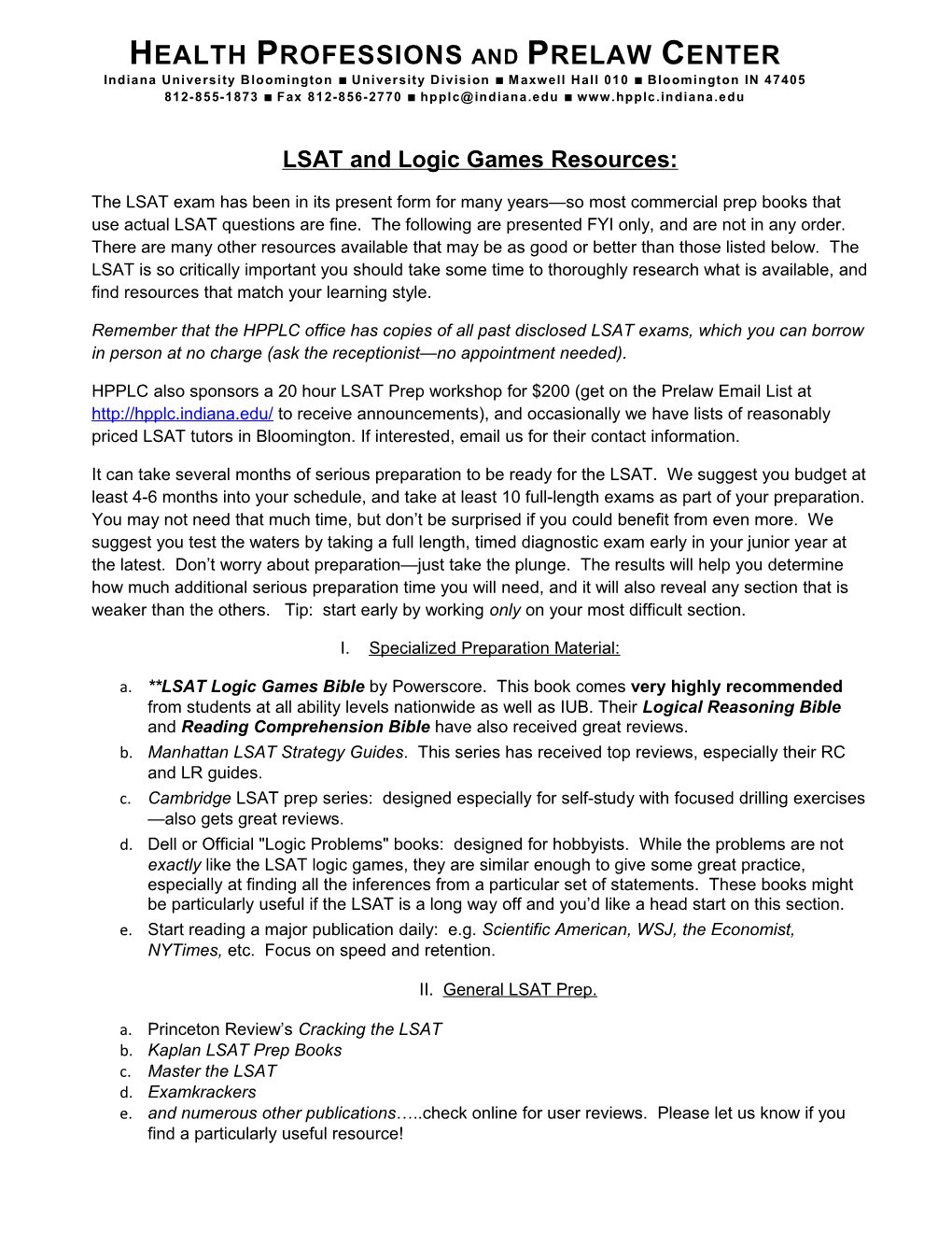 LSAT and Logic Games Resources