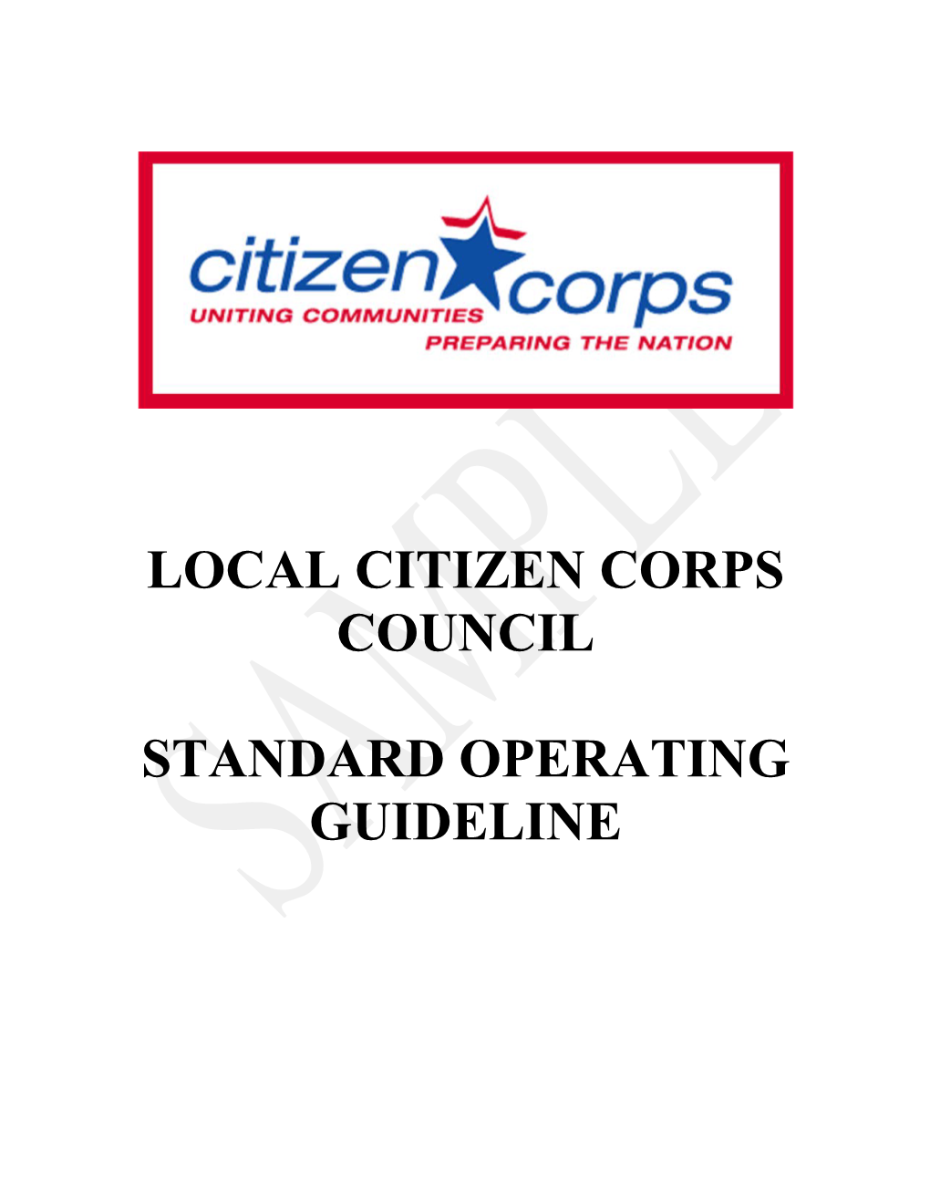 Bylaws of Citizen Corps Council of Village of Palatine, Illinois