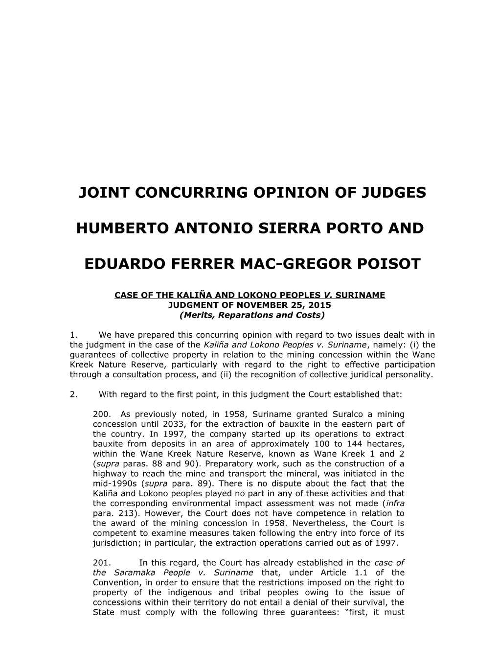 Joint Concurring Opinion of Judges